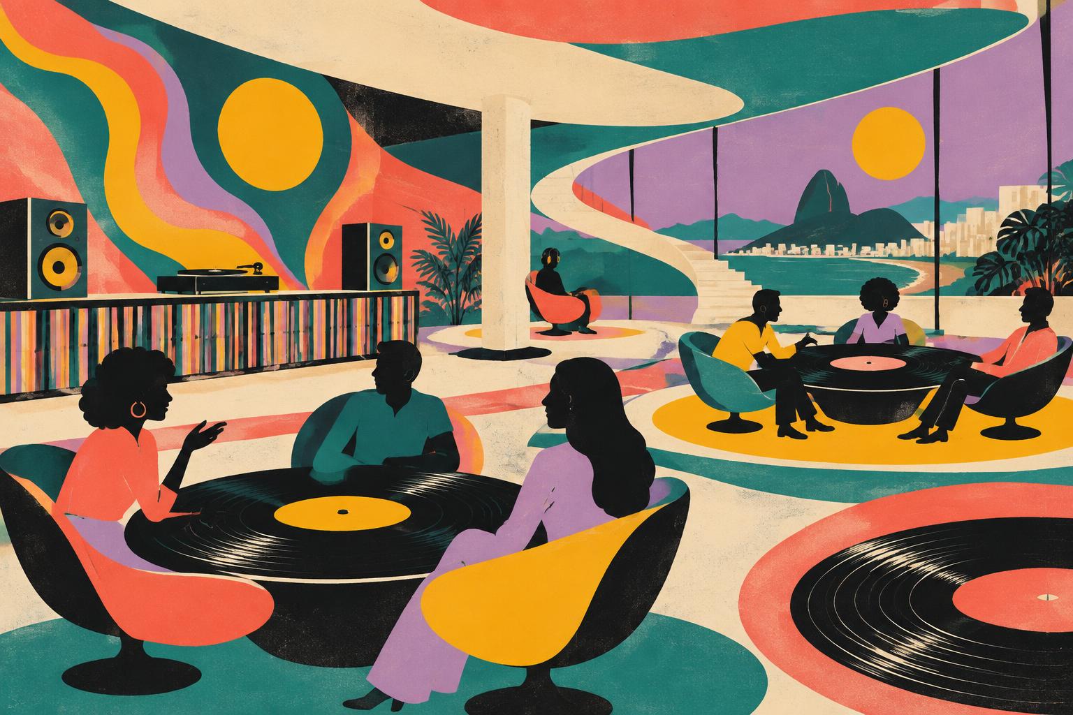 Arte ilustrativa do evento Conexões em 33 RPM — Demonstração