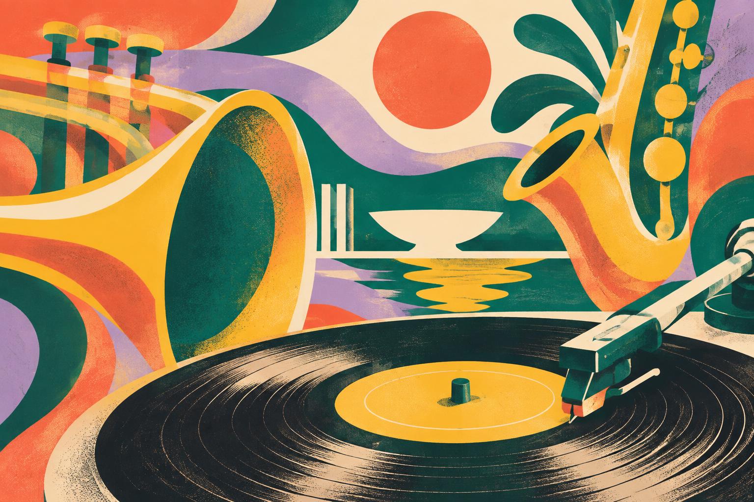 Arte ilustrativa do evento Encontro de Jazz em Vinil — Demonstração